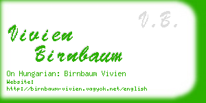 vivien birnbaum business card